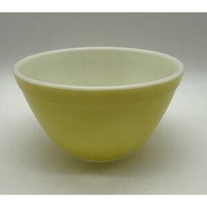 Vtg PYREX 401 Nesting Mixing Bowl 1.5 Pint Primary Yellow 1 1/2 Pint